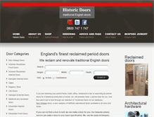 Tablet Screenshot of historicdoors.co.uk